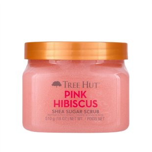 Скраб для тела с ароматом гибискуса Tree Hut Pink Hibiscus Shea Sugar Scrub 510 г - основное фото