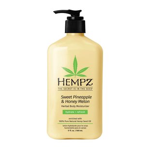 Восстанавливающее молочко для тела HEMPZ Sweet Pineapple & Honey Melon Herbal Body Moisturizing Lotion 500 мл - основное фото