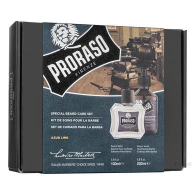 Набір для догляду за короткою бородою &laquo;Лазурний Лайм&raquo; Proraso Special Beard Care Set For New Or Short Beards Azur Lime - основне фото