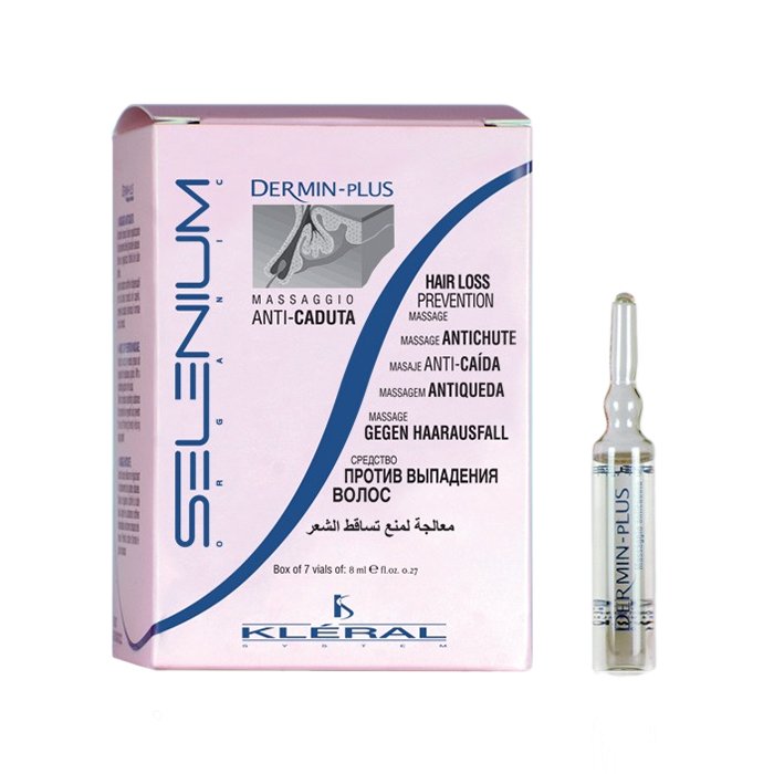 Ампулы против выпадения волос Kleral System Dermin Plus Hair Loss Prevention Massage 10x8 мл - основное фото