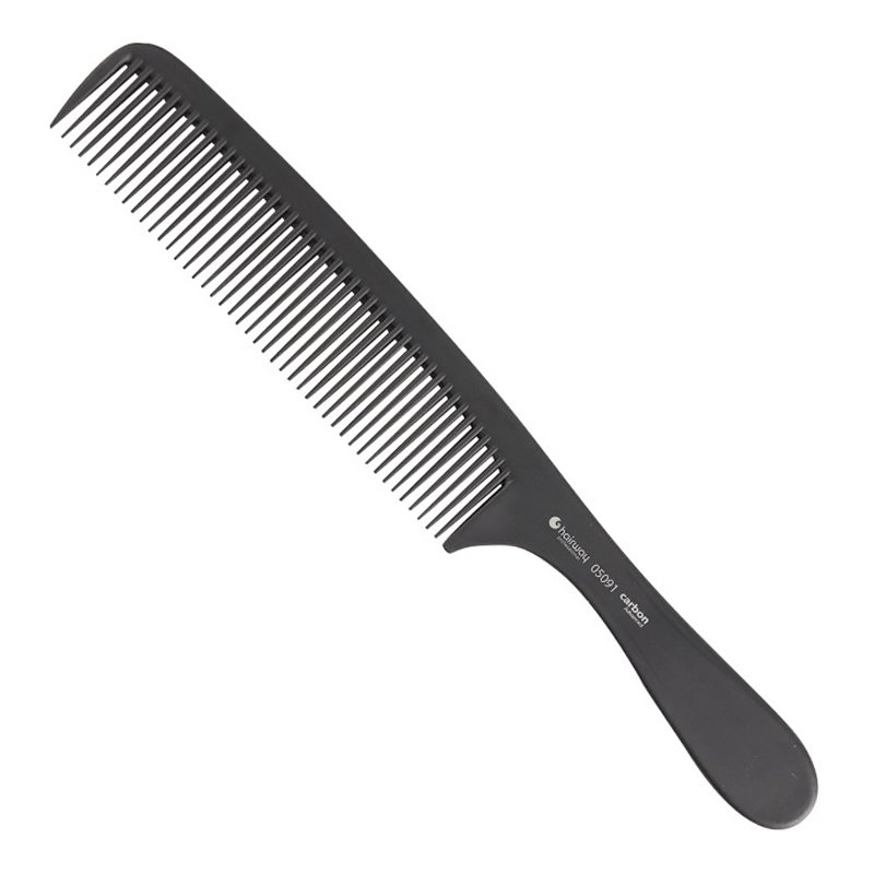 Чорний карбоновий гіпоалергенний гребінець Hairway Haircomb Carbon Advanced 05091 185 мм - основне фото