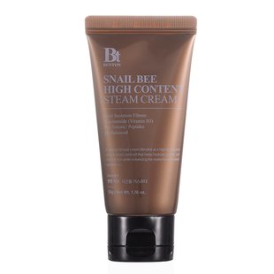 Восстанавливающий крем с муцином улитки и пчелиным ядом BENTON Snail Bee High Content Steam Cream 50 г - основное фото