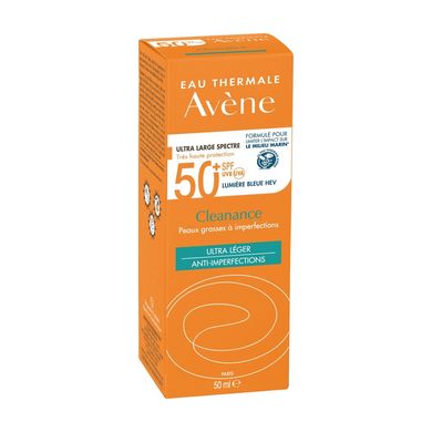 Сонцезахисний засіб Avene Eau Thermale Cleanance Anti-Blemishes SPF 50+ 50 мл - основне фото