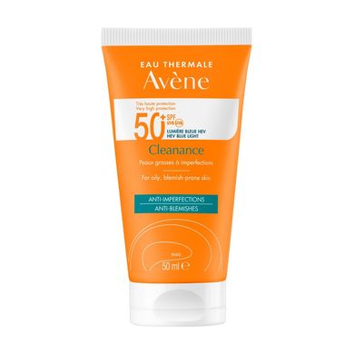 Сонцезахисний засіб Avene Eau Thermale Cleanance Anti-Blemishes SPF 50+ 50 мл - основне фото