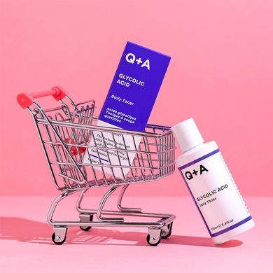 Тонер для обличчя з гліколевою кислотою Q+A Glycolic Acid Daily Toner 100 мл - основне фото