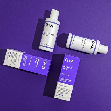 Тонер для обличчя з гліколевою кислотою Q+A Glycolic Acid Daily Toner 100 мл - основне фото