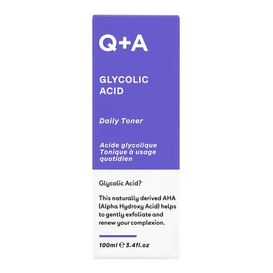 Тонер для лица с гликолевой кислотой Q+A Glycolic Acid Daily Toner 100 мл - основное фото