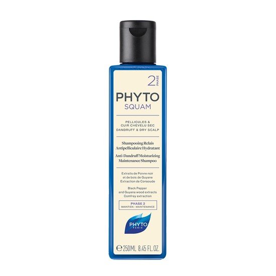 Шампунь для сухой кожи головы против перхоти PHYTO Phytosquam Shampooing Relais Antipelliculaire Hydratant 250 мл - основное фото