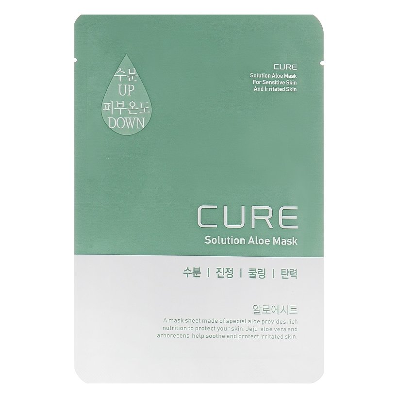 Маска с экстрактом алоэ и маслом чайного дерева Kim Jeong Moon Cure Tea Tree Calming Aloe Mask 25 мл - основное фото