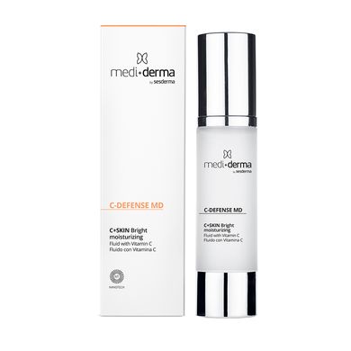 Ревіталізувальний флюїд із вітаміном C Mediderma C-DEFENSE MD C+Skin Bright Moistrusing Fluid 50 мл - основне фото