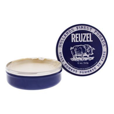 Мужская тёмно-синяя помада для укладки волос Reuzel Fiber Pomade 340 г - основное фото