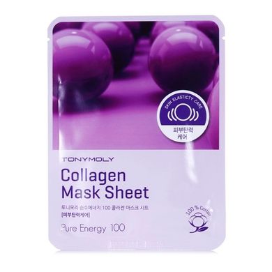 Омолоджувальна тканинна маска з колагеном TONY MOLY Pureness 100 Mask Sheet Collagen 21 мл - основне фото