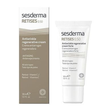 Регенерувальний крем проти зморщок із 0,5% ретинолу Sesderma Retises Antiwrinkle Regenerative Cream 0,5% 30 мл - основне фото