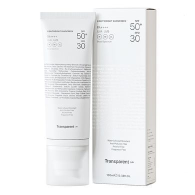 Солнцезащитный крем Transparent Lab Lightweight Sunscreen SPF 50+ 100 мл - основное фото