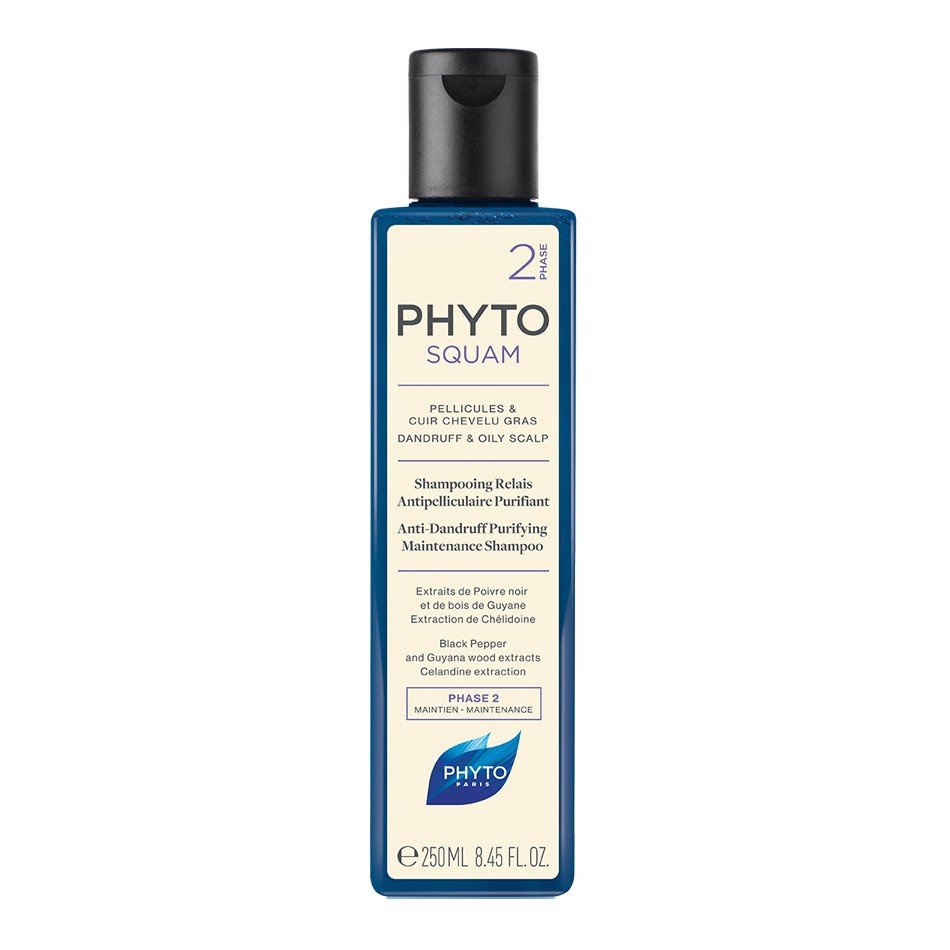 Шампунь для жирной кожи головы против перхоти PHYTO Phytosquam Shampooing Relais Antipelliculaire Purifiant 250 мл - основное фото