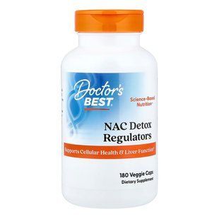 N-ацетилцистеїн Doctor's Best NAC Detox Regulators 180 шт - основне фото
