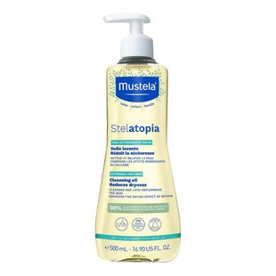 Очищувальна дитяча олія для ванни Mustela Stelatopia Cleansing Oil 500 мл - основне фото