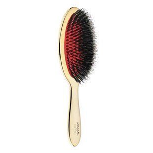 Середня щітка з натуральною щетиною та нейлоновим стрижнем розмір М Janeke Brush With Bristles and Nylon Reinforcement Gold AUSP22M золото - основне фото
