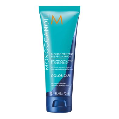 Фіолетовий шампунь для світлого волосся Moroccanoil Blonde Perfecting Purple Shampoo 70 мл - основне фото