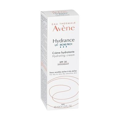 Насыщенный солнцезащитный крем Avene Eau Thermale Hydrance Rich Hydrating Cream SPF 30 40 мл - основное фото