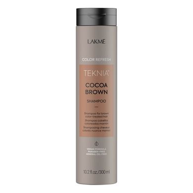 Шампунь для оновлення кольору коричневого відтінку волосся Lakme Teknia Color Refresh Cocoa Brown Shampoo 300 мл - основне фото