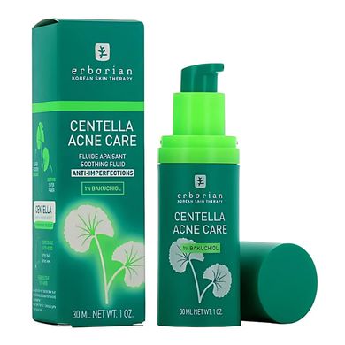 Успокаивающий флюид против несовершенств кожи с бакучиолом Erborian Centella Acne Care Soothing Fluid 30 мл - основное фото