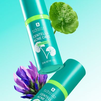 Заспокійливий флюїд проти недоліків шкіри з бакучиолом Erborian Centella Acne Care Soothing Fluid 30 мл - основне фото