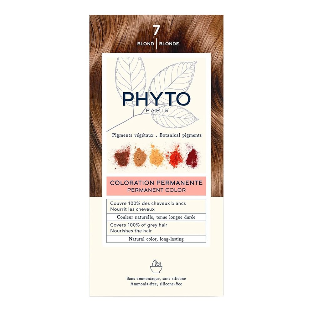 Краска для волос (блонд) PHYTO Phytocolor Coloration Permanente 7 Blond - основное фото