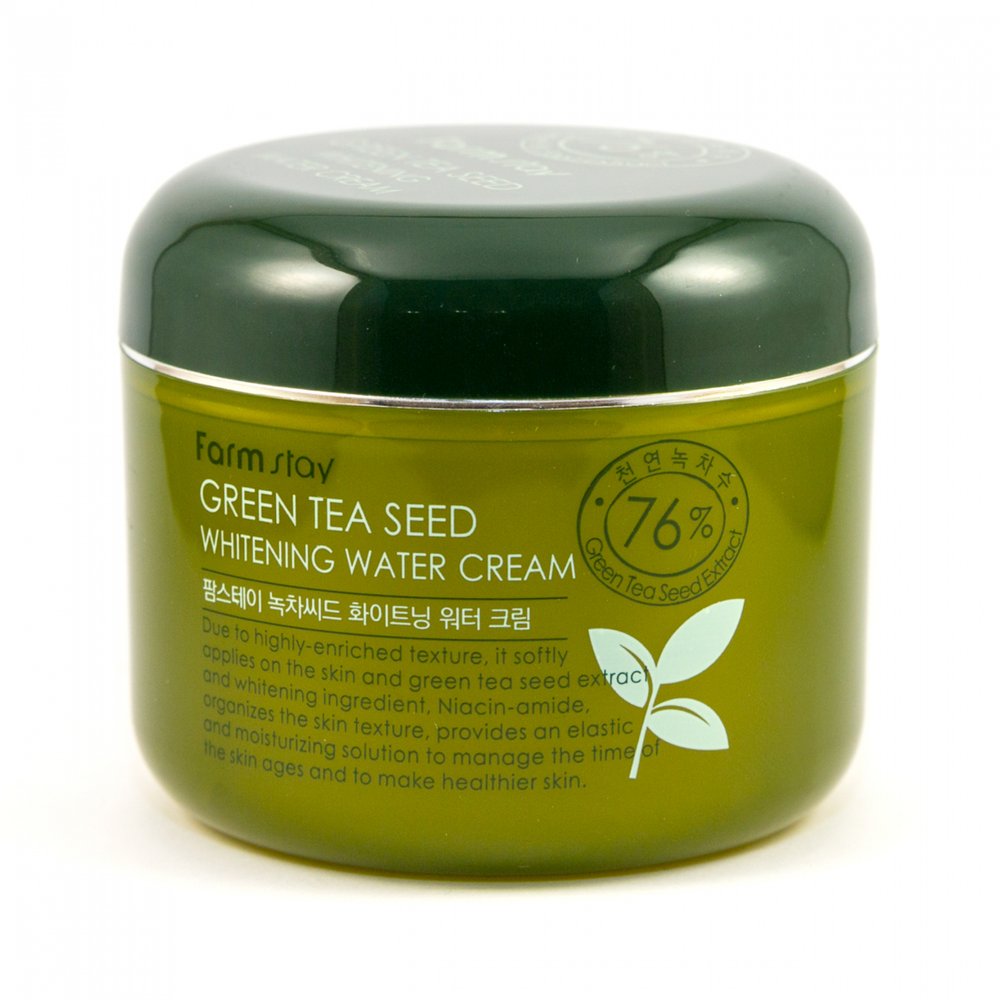 Осветляющий крем с экстрактом семян зелёного чая Farmstay Green Tea Seed Whitening Water Cream 100 мл - основное фото