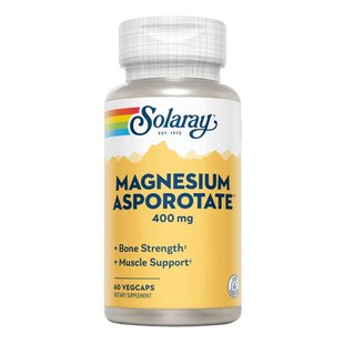 Магний аспортат в капсулах Solaray Magnesium Asporotate 400 mg 60 шт - основное фото