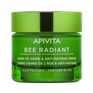 Живильний омолоджувальний крем Apivita Bee Radiant Signs of Aging & Anti-Fatigue Cream Rich Texture 50 мл - основне фото