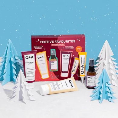 Подарунковий набір для догляду за шкірою обличчя Q+A Festive Favourites Gift Set - основне фото