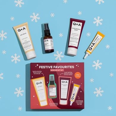 Подарунковий набір для догляду за шкірою обличчя Q+A Festive Favourites Gift Set - основне фото