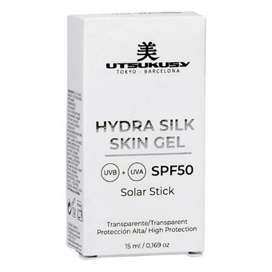 Солнцезащитный прозрачный гель-стик UTSUKUSY Hydra Silk Skin Gel SPF 50 Solar Stick 15 мл - основное фото