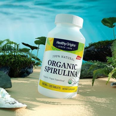 Спирулина Healthy Origins Organic Spirulina 500 mg 720 шт - основное фото