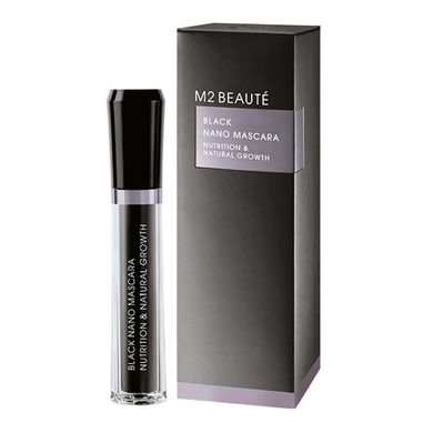 Тушь-уход с CU-пептидом для ресниц M2 Beaute Black Nano Mascara Nutrition & Natural Growth 6 мл - основное фото