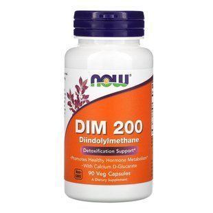 Дііндолілметан з кальцієм Now Foods DIM 200 Diindolylmethane 90 шт - основне фото