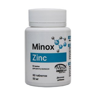 Цинк для роста волос MinoX Zinc 60 шт - основное фото