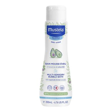 Дитяча піна для ванни Mustela Multi-Sensory Bubble Bath with Avocado 200 мл - основне фото