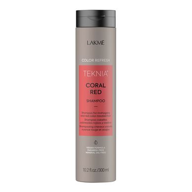 Шампунь для оновлення кольору червоного відтінку волосся Lakme Teknia Color Refresh Coral Red 300 мл - основне фото