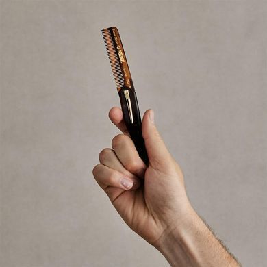 Складаний гребінець для волосся Kent Brushes Handmade Folding Pocket Comb With Clip 167 мм - основне фото