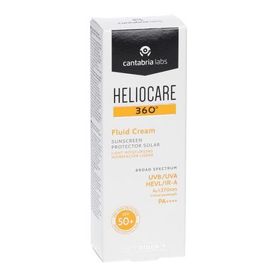 Сонцезахисний крем-флюїд для всіх типів шкіри Cantabria Labs Heliocare 360 ​​Fluid Cream SPF 50+ 50 мл - основне фото
