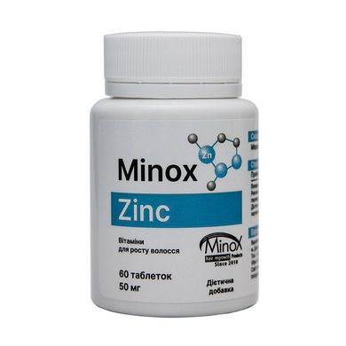 Витамины для роста волос MinoX Zinc 60 шт - основное фото