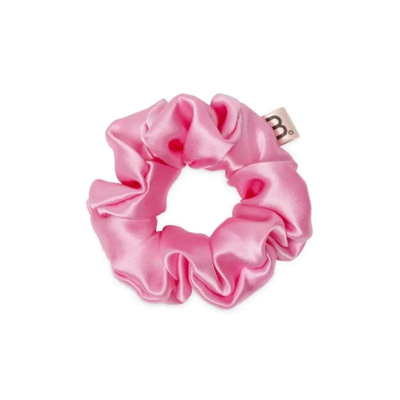 Объёмная ярко-розовая резинка из натурального шёлка Mon Mou Silk Hair Band Electric Brightly Pink 1 шт - основное фото