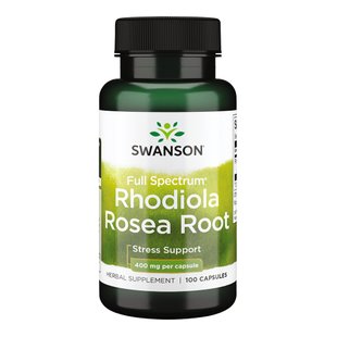 Антистрес-добавка Swanson Full Spectrum Rhodiola Rosea Root 400 мг 100 шт - основне фото