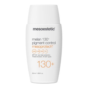 Депігментуючий сонцезахисний крем з тоном Mesoestetic Mesoprotech Melan 130 + Pigment Control SPF 50 50 мл - основне фото