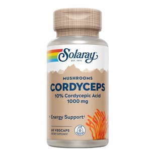 Гриб кордицепс в капсулах Solaray Cordyceps Mushroom 520 mg 60 шт - основное фото