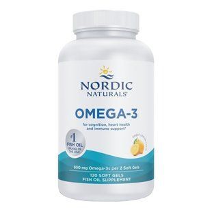 Омега-3 з лимонним смаком Nordic Naturals Omega-3 Lemon 690 mg 120 шт - основне фото