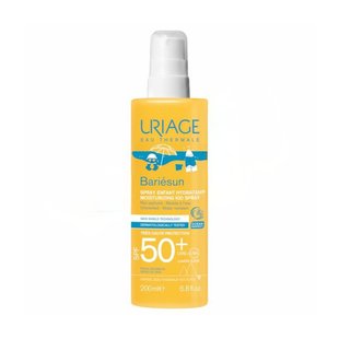 Зволожувальний сонцезахисний спрей для дітей Uriage Bariesun Moisturizing Kid Spray SPF 50+ 200 мл - основне фото