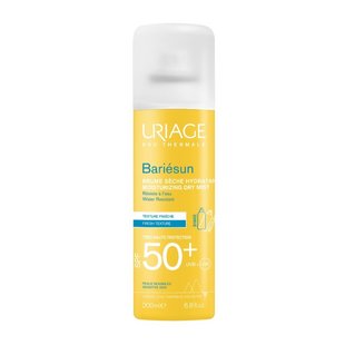 Зволожувальний сонцезахисний спрей-міст Uriage Bariesun Moisturizing Dry Mist SPF 50+ 200 мл - основне фото